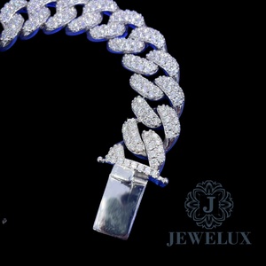 New Arrival Moissanite Tennis Bracelet Iced Out Hip Hop Jewelry <b>for</b> <b>Men</b> Women Custom Length Gold Plated <b>Silver</b> Chain Wholesale - Product Image 4