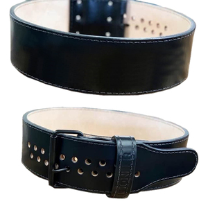 Ceinture de musculation réglable avec logo personnalisé, 10 mm/13 mm, cuir véritable, protection professionnelle, respirante, légère - Product Image 6