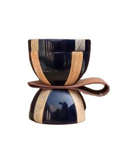 Mabkhara de Resina Epoxi y Madera de Diseño con Cuenco Resistente al Calor, Quemador de Carbón para Bakhoor, para Hogar y Hotel - Product Image 1