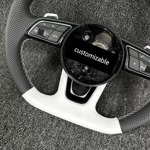 Cuir complet avec dos blanc à l'étiquette d'origine, noir et blanc, prend en charge la personnalisation privée pour <span class=keywords><strong>Audi</strong></span> A3 A4L A5 A6 A7 A8 - Product Image 6