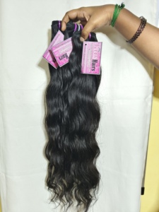 Extensiones de Cabello Humano Jerry Hairs, Cabello Remy Indio Sin Procesar, Ondulado Suelto, Doble Trama a Máquina, Colores Más Oscuros, Estilo Rosa - Product Image 6