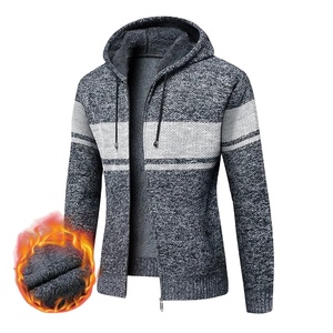 Chaqueta de invierno de moda informal de nueva marca para hombre, abrigo cortavientos grueso de alta calidad con capucha y cremallera, diseño cálido de retazos - Product Image 4