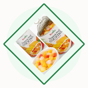 Delicious Premium Quality Hot Sale Vietnam Factory Big Sale Tropical Fruit Cocktail in Syrup Packed in A10 Can - Product Image 3