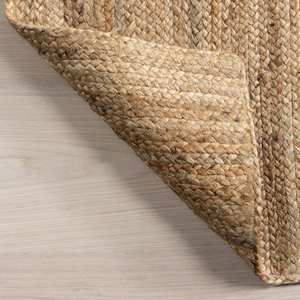 Tapis en jonc de mer 100% tissé à la main avec une texture unique, couleur personnalisée pour les salles à manger et les entrées, ajoute un charme naturel - Product Image 3