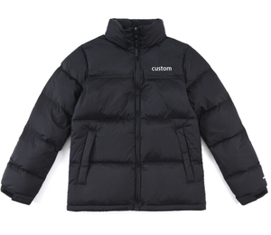 Custom Men Puffer Jacket <b>Bubble</b> <b>Coat</b> Padded OEM Logo Oversized Winter Down Jacket Black Custom Puffer Jackets Wholesale 2026 - Product Image 5