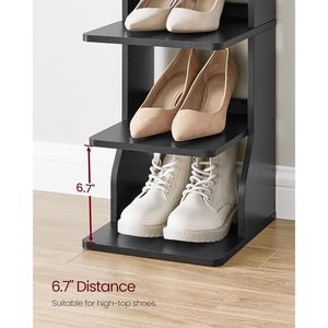Scarpiera Verticale a 7 Livelli, Organizzatore Salvaspazio Stretto per Scarpe, Scaffale Angolare Sottile per Ingresso e Camera da Letto - Product Image 2