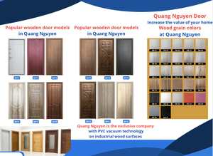 Porte intérieure en bois composite WPC avec cadre, surface finie en PCV insonorisée et imperméable, personnalisable, pour la maison ou le bureau - Product Image 4