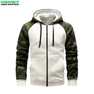 Sudadera con capucha minimalista de cierre completo para hombre, de tela suave y sólida, para uso diario, informal y relajado. - Product Image 2