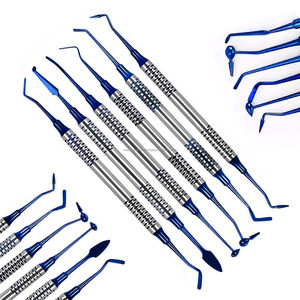Medivolve - Juego de 6 Instrumentos Dentales de Acero para Rellenos de Composite, Color Azul, Certificación CE e ISO, OEM ODM, Manual, Profesional - Product Image 1
