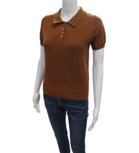 Camisas de Golf para Mujer con Dobladillo Curvo, Transpirables, Ecológicas, con Protección Solar, Cuello en V, Abertura Lateral y Absorción de Humedad - Product Image 2