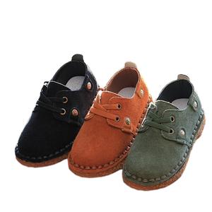 Chaussures en cuir pour enfants, unisexes, bout rond, à boucle, en cuir véritable, fabricant en gros - Product Image 3