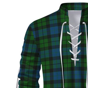 Chemise de kilt écossais traditionnel Strathallan moderne pour homme, motif tartan Jacobite authentique, à lacets - Product Image 2