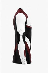 Jersey de Motociclismo Personalizado para Hombre, Manga Larga, Rojo, Negro y Blanco, Impresión Digital, Transpirable, de Secado Rápido, para Otoño, para Todas las Carreras - Product Image 4