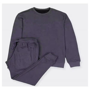 Survêtement unisexe pour homme, tissu respirant uni, manches longues, cordon de serrage, taille élastique, impression de logo personnalisée - Product Image 3