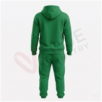 Sweat-shirt à capuche unisexe vert à manches longues, couleur unie, coupe décontractée, pour l'automne, avec cordon de serrage et poches avant