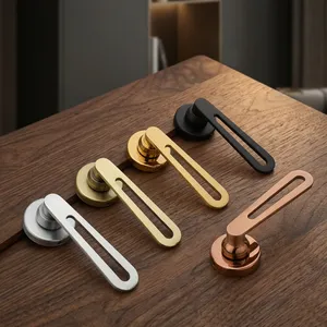Premium Stainless Steel Door <b>Handle</b> with CP Antique Gold Z Black PVD Rose Gold Finish Modern Lever <b>Handle</b> Hardware Export - Product Image 4