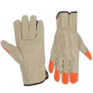 Premium Quality Cowhide Grain Leather Driving <b>Gloves</b> Heavy Duty Soft Comfortable Reflective Safety Clothing for Work Home Use - Product Image 1