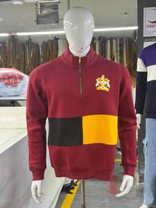 Nouvel Arrivage 2026 – Pull à Col Montant Zippé pour Homme, Sweat-shirt en Molleton 100% Coton Grammage Lourd, Col Montant, Tenue Décontractée, Hoodie pour Homme - Product Image 2