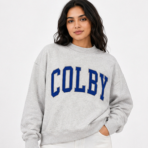 เสื้อสเวตเชิ้ตคอกลมแบบมีตัวอักษรสำหรับผู้หญิง William & Mary แบบสั่งทำขายส่ง ทรงโอเวอร์ไซส์ ผ้าฟลีซ สวมใส่สบาย สไตล์สตรีทแฟชั่น - Product Image 5