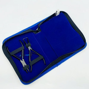 Professional Black Matte Stainless Steel Hair Extension <b>Pliers</b> Kit <b>Set</b> with Custom Logo Including Tape Press <b>Plier</b> - Product Image 6