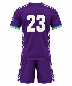 Ensemble de maillots de football pour hommes en gros, manches courtes, col rond, kits de football personnalisés, nouvelle tenue d'entraînement professionnelle pour femmes - Product Image 5