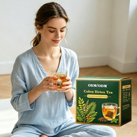 Thé détoxifiant pour le côlon Sachets de thé Complément alimentaire à base de plantes naturelles Soulagement de la constipation Nettoyage du côlon Santé intestinale Sans caféine