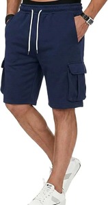 Pantalones Cortos Deportivos Casuales de Alta Calidad para Hombre, Estilo Americano, para Correr, de Cinco Cuartos, de Pierna Recta, Mezcla de Algodón y Poliéster - Product Image 3