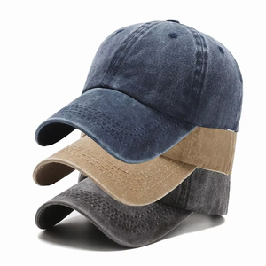 Premium Washed Cotton Baseball Cap Featuring Vintage Denim Texture Adjustable Strap Back Sporty Breathable Sun <b>Hat</b> Daily Wear - Product Image 6