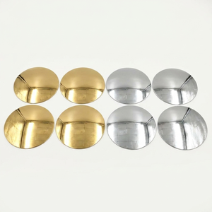 Conchos Metálicos Occidentales de 3 Pulgadas, Chapados en Oro y Plata, con Grabado Floral, con Tornillo de Fijación, para Artesanía en Cuero, Fivelas de Cinturón - Product Image 1