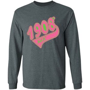 Sudadera de Manga Larga Color Gris Carbón 1908, Cuello Redondo, Estampado Gráfico, Informal, Ropa Deportiva para Mujer, Puños Acanalados, para Uso Diario - Product Image 1