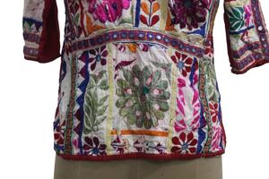 Vintage Banjara Choli Kutch Rabari ethnique broderie indien Banjara Style décontracté fête porter rayonne réservoir manches non tissé tissage - Product Image 3
