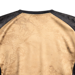 Camiseta Táctica de Paintball con Gráfico de Calavera Color Bronceado, Sublimada, Ropa Deportiva para Hombre, Transpirable, de Malla, con Orificios para Pulgares en las Puños - Product Image 5
