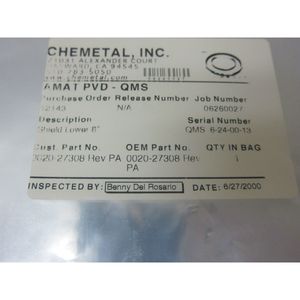 AMAT 0020-27308, Shield Lower 3rd, SST 8" 101 - Equipo y piezas de semiconductores de confianza de la marca global Legacy - Product Image 6