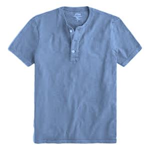 Camiseta 100% de algodón con Apertura frontal para hombre, camisa de calidad prémium de manga larga con cuello redondo, camisetas Vintage - Product Image 6