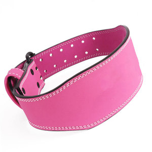 เข็มขัดยกน้ำหนักหนังดีไซน์เรียวขนาด 4 นิ้ว พร้อมโลโก้สั่งทำพิเศษ บุแผ่นรองรับหลังแบบนุ่ม สำหรับออกกำลังกาย ฟิตเนส และฝึกยกน้ำหนัก - Product Image 3