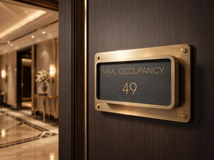 Custom Brass <b>Door</b> Sign Personalized Name Plate Luxury Address Plaque Modern House <b>Number</b> Sign Custom Office <b>Door</b> Plaque Elegant - Product Image 1