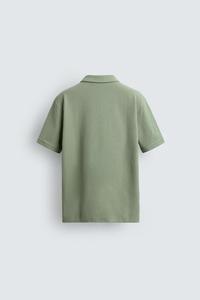 เสื้อโปโลสีเขียวอ่อนคลาสสิกน้ำหนักเบา ป้องกันริ้วรอย แฟชั่นสำหรับผู้ชาย สวมใส่สบาย ระบายอากาศได้ดี ทรงพอดีตัว ทันสมัย เหมาะสำหรับใส่ทุกวัน - Product Image 4
