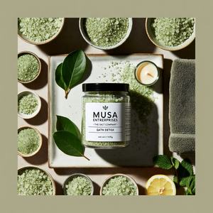 Sel de bain détoxifiant en pierre de sel de l'Himalaya éco-responsable, directement de l'usine, avec des notes de rose et d'agrumes pour une peau lisse et éclatante - Product Image 2