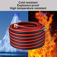 Tuyau de découpe oxygène-acétylène double haute pression en PVC polyester renforcé rouge/bleu - Résistant à l'usure et à la corrosion