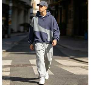 เสื้อฮู้ดดี้ผ้าฝ้าย 100% แบบหนา ไซส์ใหญ่พิเศษ สกรีนโลโก้ตามสั่ง ขายส่ง แห้งเร็ว เป็นมิตรกับสิ่งแวดล้อม ทรงหลวม ไหล่ตก - Product Image 2