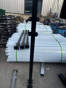 Valla <span class=keywords><strong>de</strong></span> barandilla <span class=keywords><strong>de</strong></span> hierro forjado barata a la venta <span class=keywords><strong>Postes</strong></span> <span class=keywords><strong>de</strong></span> valla <span class=keywords><strong>de</strong></span> acero galvanizado sostenibles fácilmente ensamblados - Product Image 2