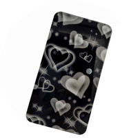Support de colle pour cils rectangulaire 2-en-1 grande capacité, antistatique, écologique, en acrylique professionnel