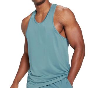 Camiseta sin mangas transpirable de talla grande para hombre, chaleco holgado sin mangas de secado rápido, camisetas sin mangas para deportes al aire libre, gimnasio, venta al por mayor - Product Image 2