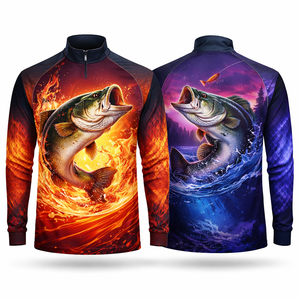 Camiseta de Pesca Personalizada, Sublimada, Manga Larga, Protección UV, Secado Rápido, Transpirable, Antibacteriana, 100% Deportiva - Product Image 3