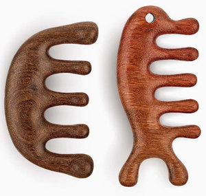 Peigne à dents larges en bois, peigne de massage du cuir chevelu, peigne en bois antistatique pour hommes et femmes, massage du cuir chevelu - Product Image 6