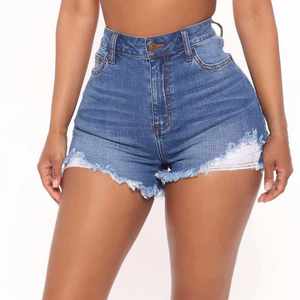 Shorts para Mujer a Precio Económico, Shorts de Moda, Pantalones Vaqueros, Color Azul Sexy, Shorts de Mezclilla de Algodón para Mujer, Logotipo Personalizado - Product Image 6