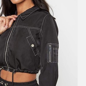 Casual Wear Best Selling Women's Breathable <b>Lightweight</b> Cotton <b>Denim</b> <b>Jacket</b> Custom Design Oversized Fashion Blouson Digital - Product Image 3