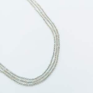 Perles Rondelles Facettées en Pierre de Lune Grise, Fil de 4 Pouces, 2-3mm, pour la Fabrication de Bijoux, Vente en Gros - Product Image 4