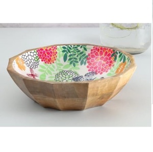 Tazón para Ensalada de Diseño Moderno, Hecho a Mano, de Madera, para Cocina, Bodas y Fiestas - Product Image 5