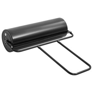 Grand rouleau aérateur manuel en acier noir pour pelouse - Product Image 3